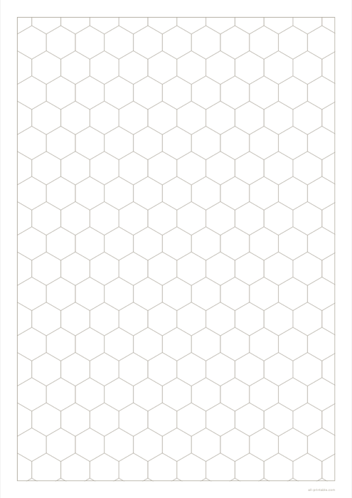 A hexagon paper sheet made with this generator