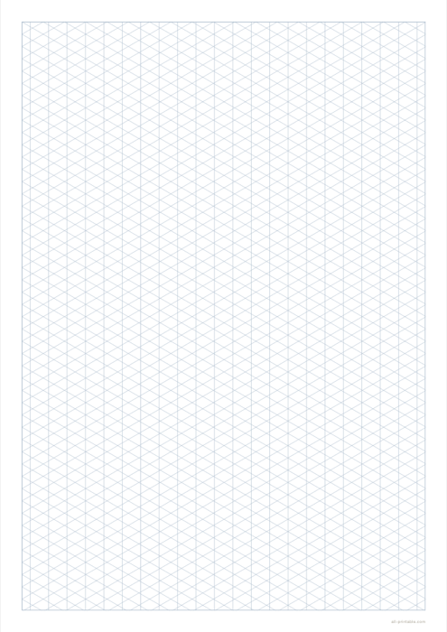 A isometric paper sheet made with this generator