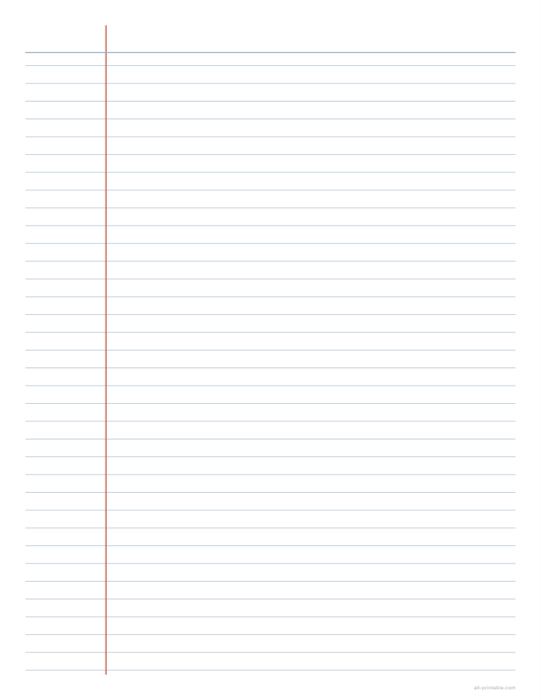 A lined paper sheet made with this generator