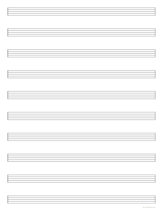 A manuscript paper sheet made with this generator